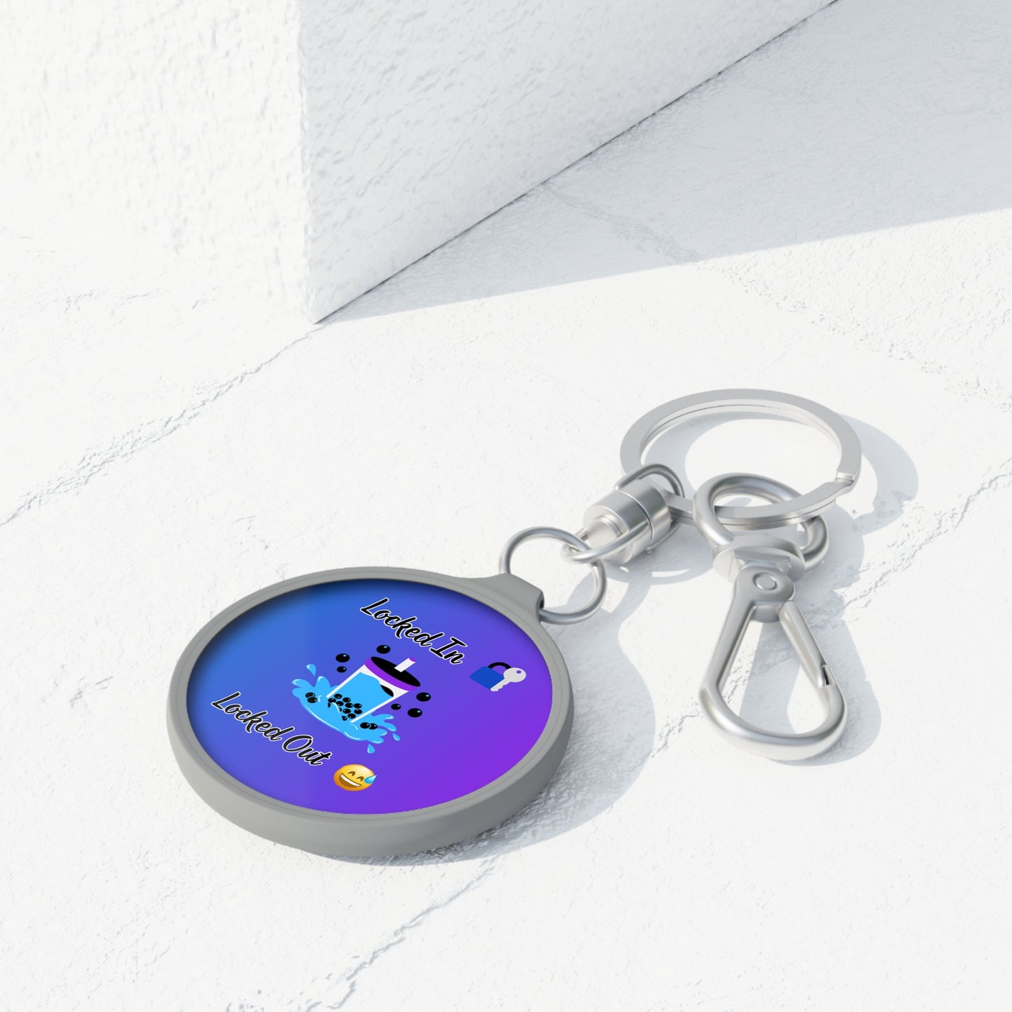 Locked In & Locked Out Keychain