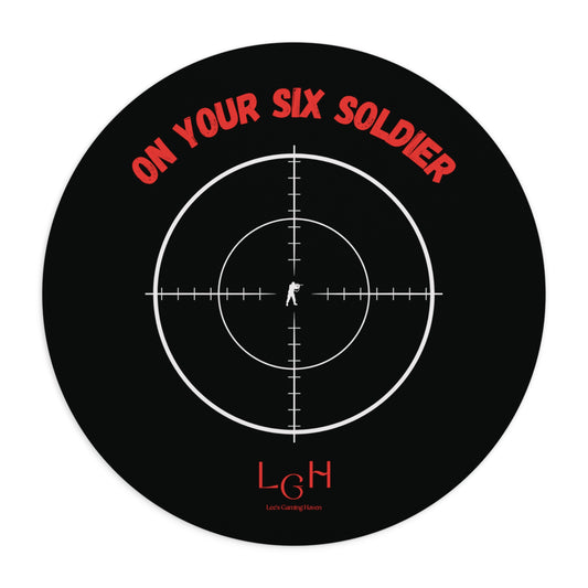 On Your Six Mousepad (round)